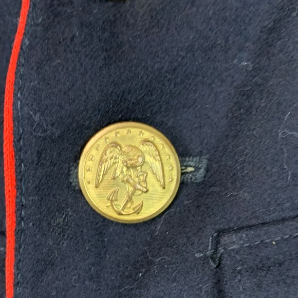 Vintage USMC Dress Blue Coat Mens Sergeant - Picture 2 of 11